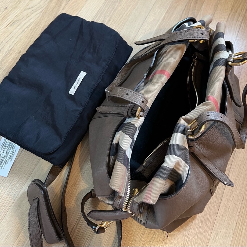 Burberry Diaper bag.
